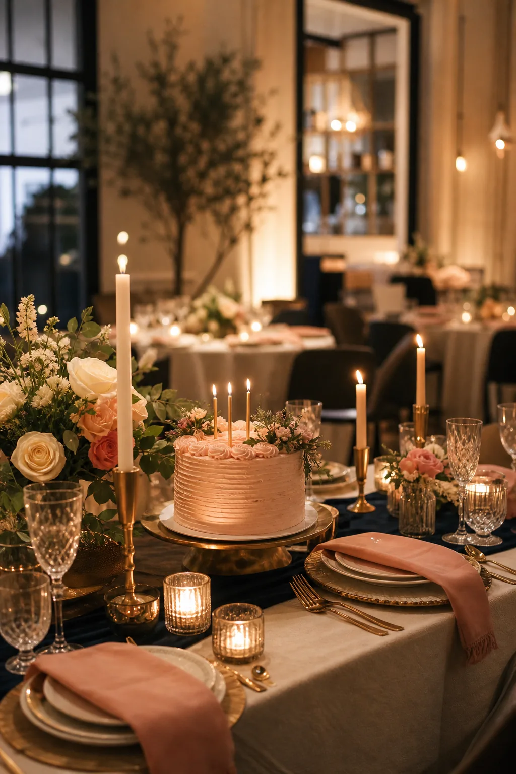 Intimate dinner event at Cottage 616