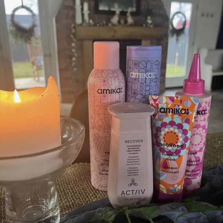 Head-spa tools and relaxing treatment setup